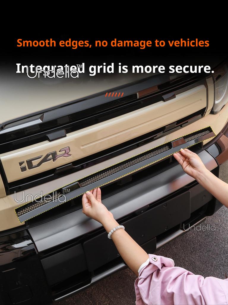 For ICAUR V27 Esteo V27 2026 2027 Auto Parts Car Front Grille Insect Proof Net Radiator Condenser Protective Cover Accessories