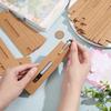 NBEADS 50 Pcs Kraft Pen Gift Boxes, Burlywood Slip-in Pen Packaging Box with Window for Pencil Ballpoint Fountain Pen Display Christmas Gift and