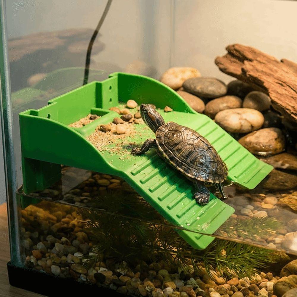 Double Ladder Turtle Basking Platform Plastic Feeding Platform Aquatic Turtles