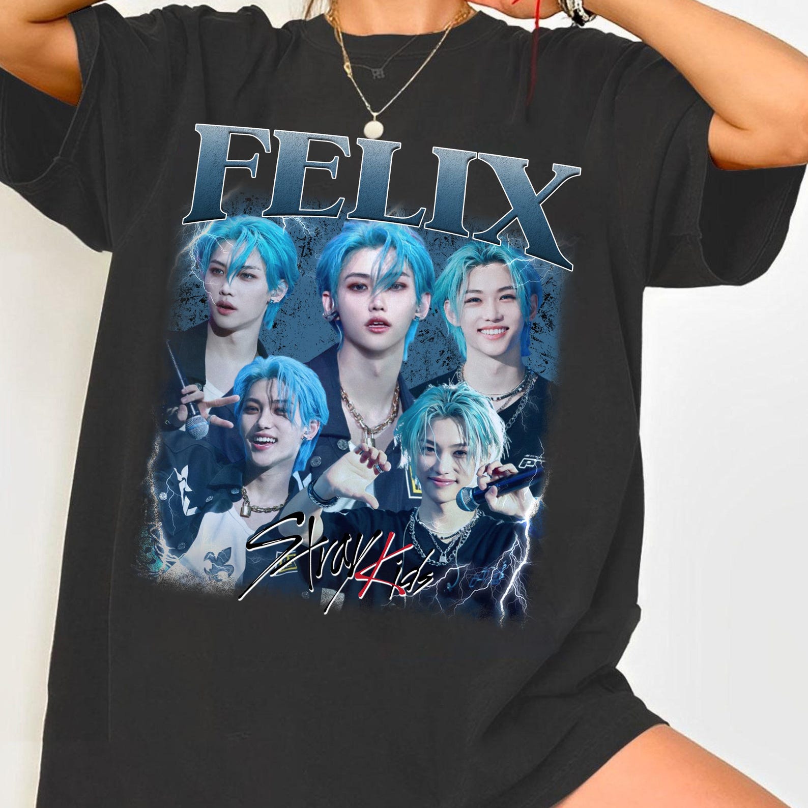 Felix Stray Kids T-Shirt, Dominate World Tour 2025 Tee S