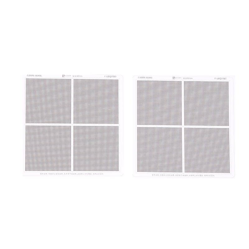 1pc Hole Spacing 0.3/0.35/0.375/0.4/0.5/0.58/0.6/0.8/1.0mm Universal Green Oil Net UV Solder Mask BGA Reballing Stencil