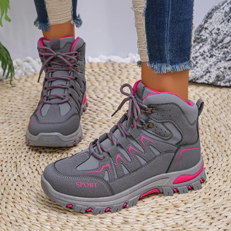 

Fashion Women s Designer Sneakers 2024 Autumn Comfortable and Breathable Ladies Casual Shoes Non-slip and Wear-resistant Hiking Shoes 41 серый