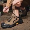 Chaussures de Randonnée Extérieure Confortables à Semelle Souple Chaussures de Sport de Voyage à Lacets Anti-dérapantes et Résistantes à l'Usure pour Homme