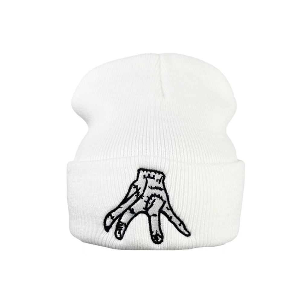 1pcs Beanies Windproof Warm Knitted Hat Outdoor Sports Riding Cap Unisex Autumn And Winter Couple Gift Black