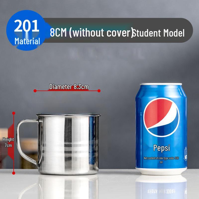High-Quality Stainless Steel Water Cup with Handle for Kindergarten and Home Use