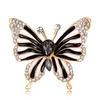 Fashionable Butterfly Rhinestone Studded Breastpin Elegant Jewellery Refined Brooches Christmas Gifts for Women Girls