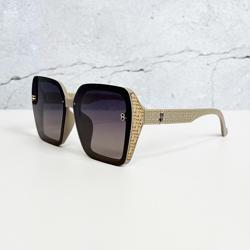 Personalized Mesh Old Temple Sl Sunglasses Men'S And Women'S Trend Glasses Polarized Retro Large Frame Sunglasses