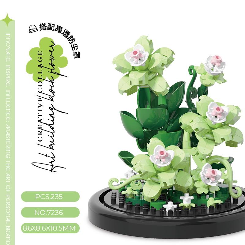 Creative Building Blocks Eternal Flower Bouquet DIY Assembly Mini Bricks Valentine Gift for Kids Birthday Present
