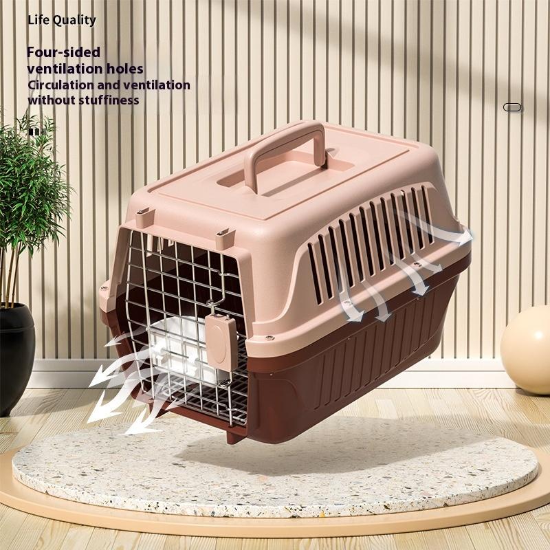 Tragbarer Katzenkäfig Haustiertransportbox Verdickte Haustiertransportbox Outdoor Handheld Versandbox Autotransport Haustiertransportbox Haustierbedarf