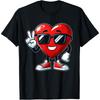 Funny Valentine's Day Heart Peace Hand Girls Girls T-Shirt