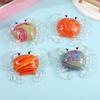 Crab Squeeze Toy Slow-Rising TPR Fidget for Stress Relief Cute Transparent Claws Portable Decompression Gadget for Kids Adults