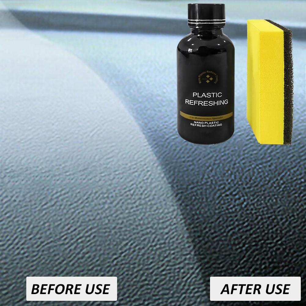 30ml Car Plastic Restore Agent Wax Repair Kit Car Interior Plastic Parts Renewed Maintenance Restorer Refurbishing Agent