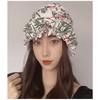 Womens Swim Cap for Long Hair Cute Korean Style Colorful Fabric Design Elegant Beach Photography Hot Spring Swimming Cap