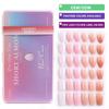 Gradient Almond Nail Extensions - 240 Pieces, High Transparency, Elasticity, Non-Yellowing, Durable False Nails