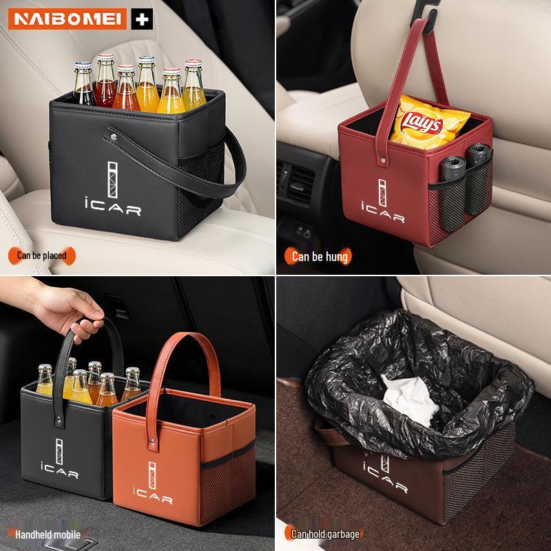 iCAR V23 Armrest & Seat Organizer Storage Box - Interior Car Accessory