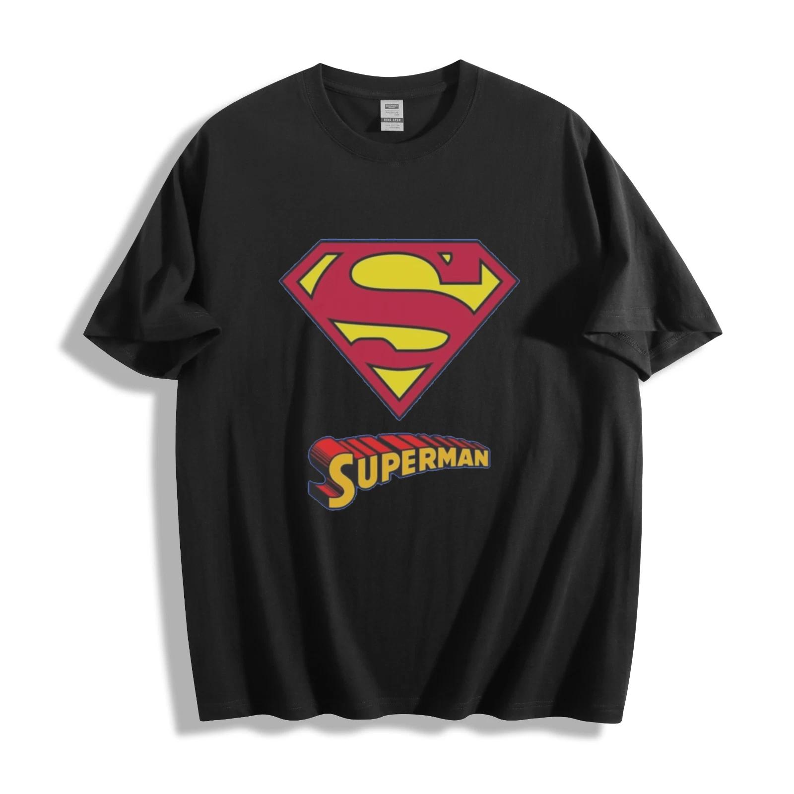 Superhero Superman Logo T-Shirt - Bold Shield & Name Design Unisex Tee XXXL