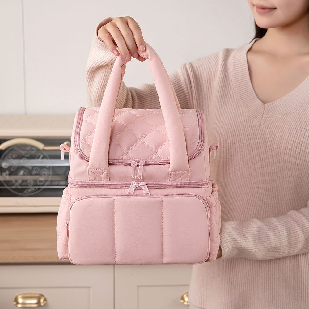 Upgraded New Large Capacity Lunch Bag Waterproof Insulated Puffer Tote Leakproof Reusable Lunch Box Office