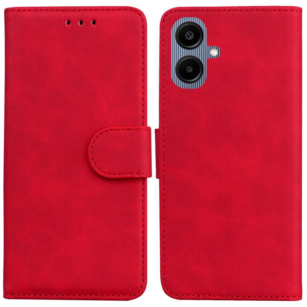 For Samsung Galaxy A07 5G Case Solid Color Leather Wallet Phone Cover