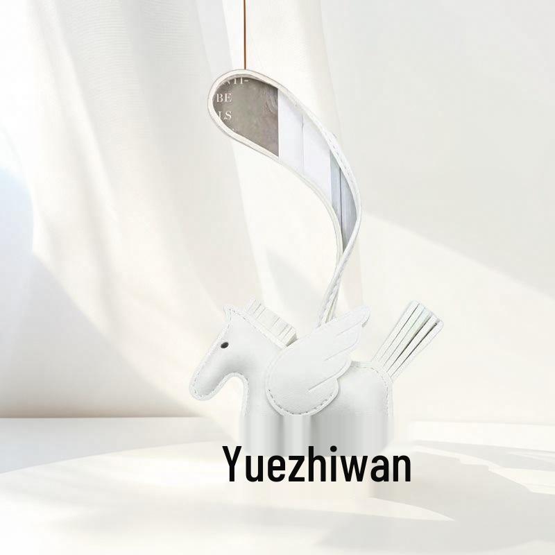 

Little Pegasus PU Leather Keyring: Cute Horse Pendant Bag Charm with Tassel