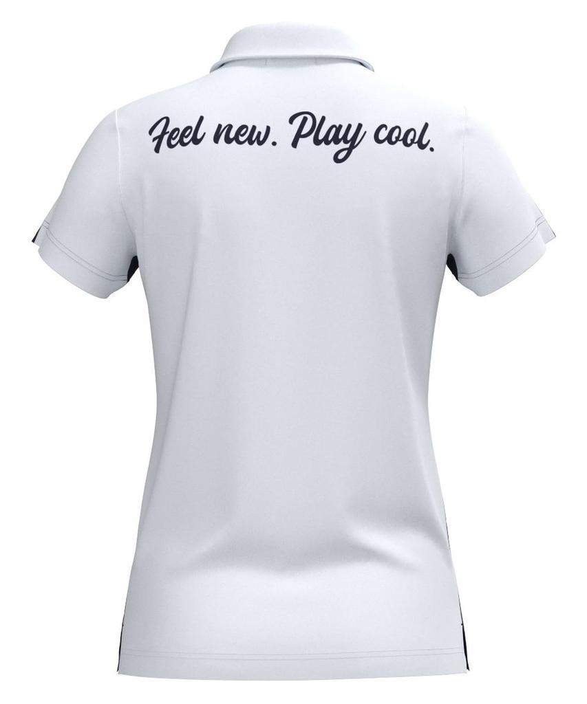 Short Sleeve Polo Shirt Moisture Quick UV Golf M [Pin Apparel] Women's (Cool Core Wicking, Drying, Protection) / / 622-4260810 120_Navy