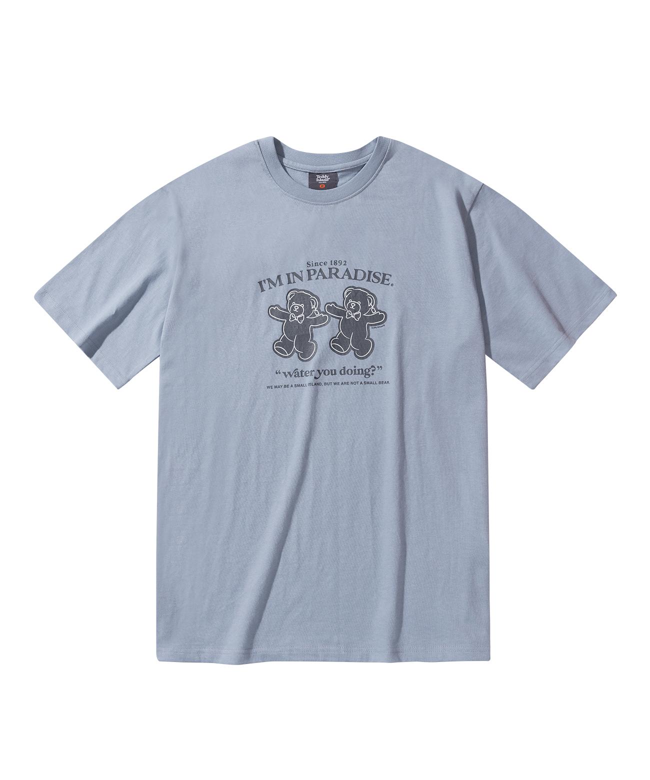 Teddy Island Paradise Short Sleeve Sky Blue Sky Blue/M