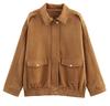 Women'S Suede Texture Loose Casual Fashion Versatile Jacket