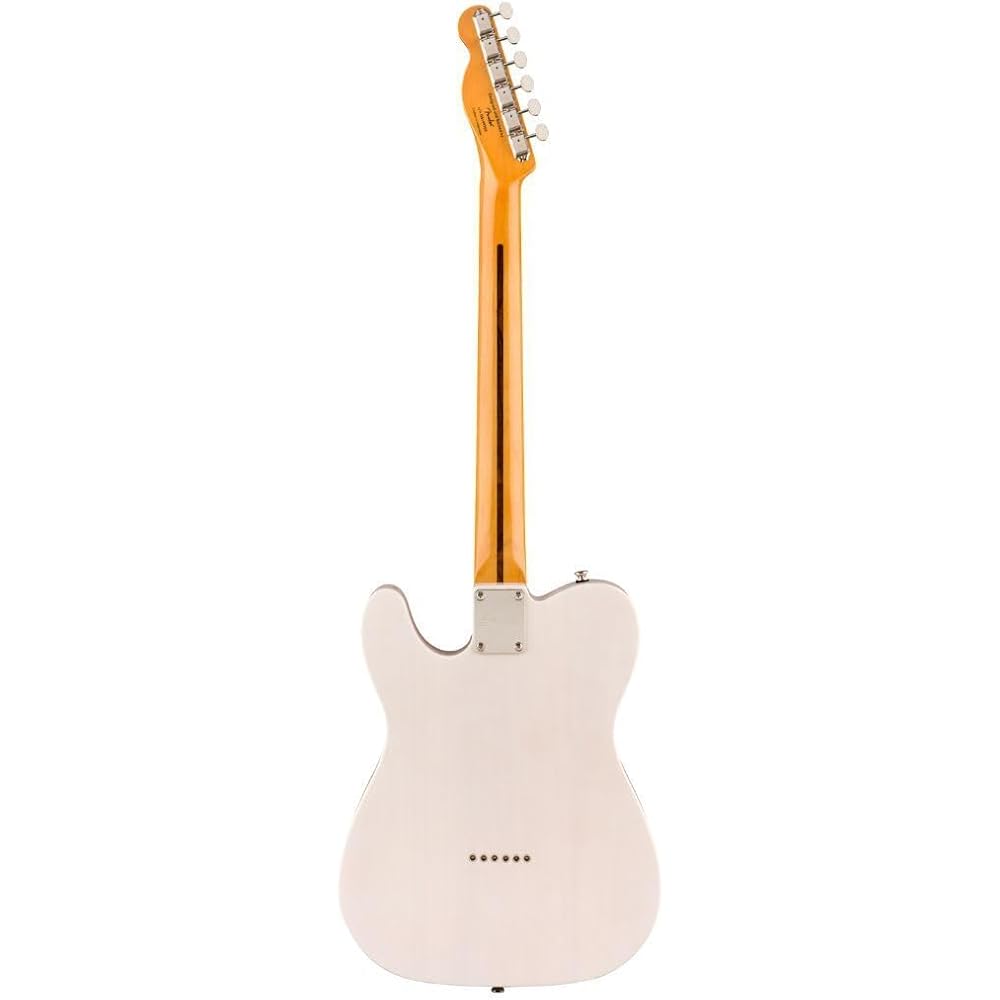 Squier by Fender Classic Vibe 50s Telecaster Electric Guitar White Blonde with Soft Case