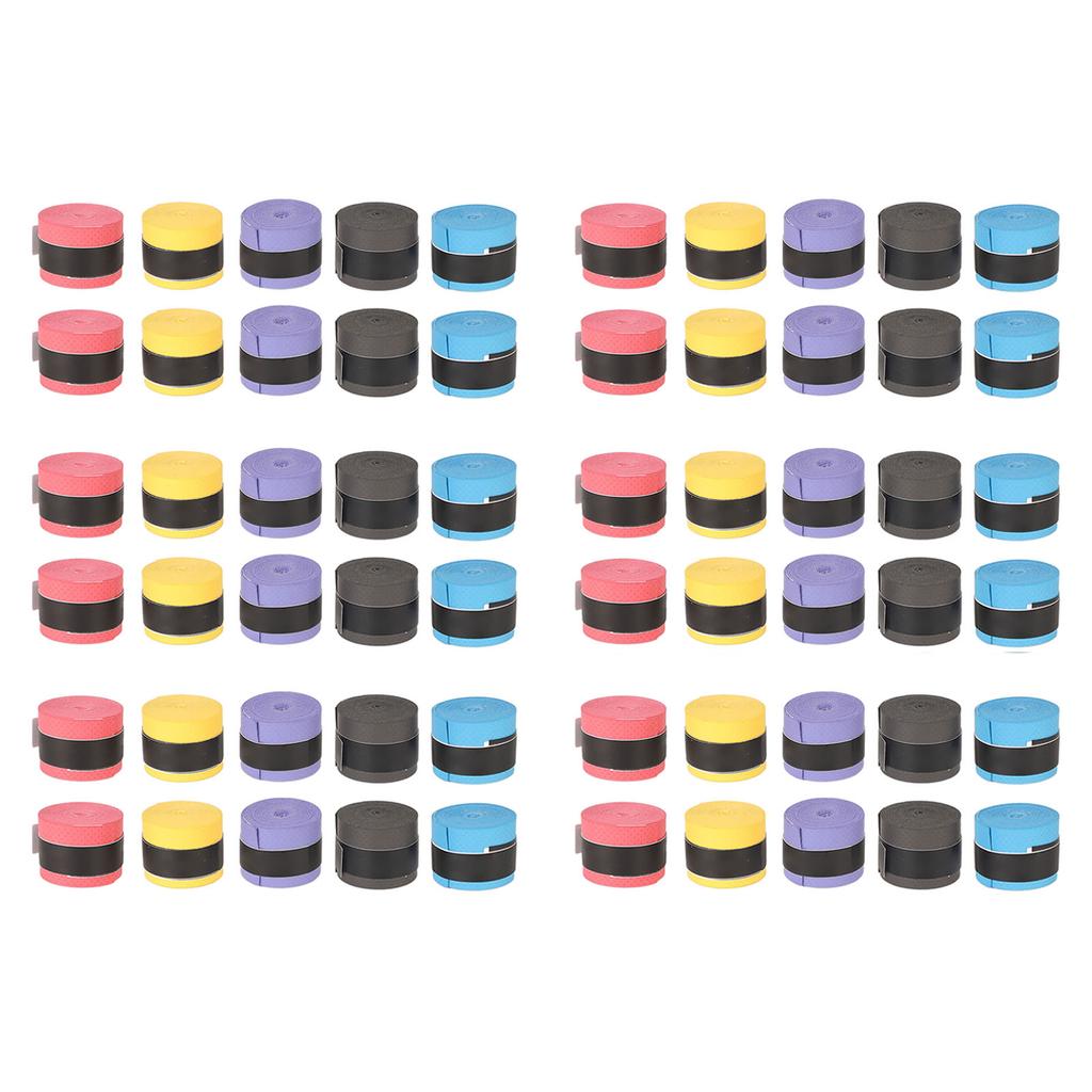 60 Stück Tennis Schläger Griffband Badminton Schläger Schweißband Weiches PU für Sport Fitnessstudio