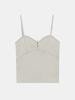 HETHERMENT Binding Button Camisole (Oatmeal Melange)