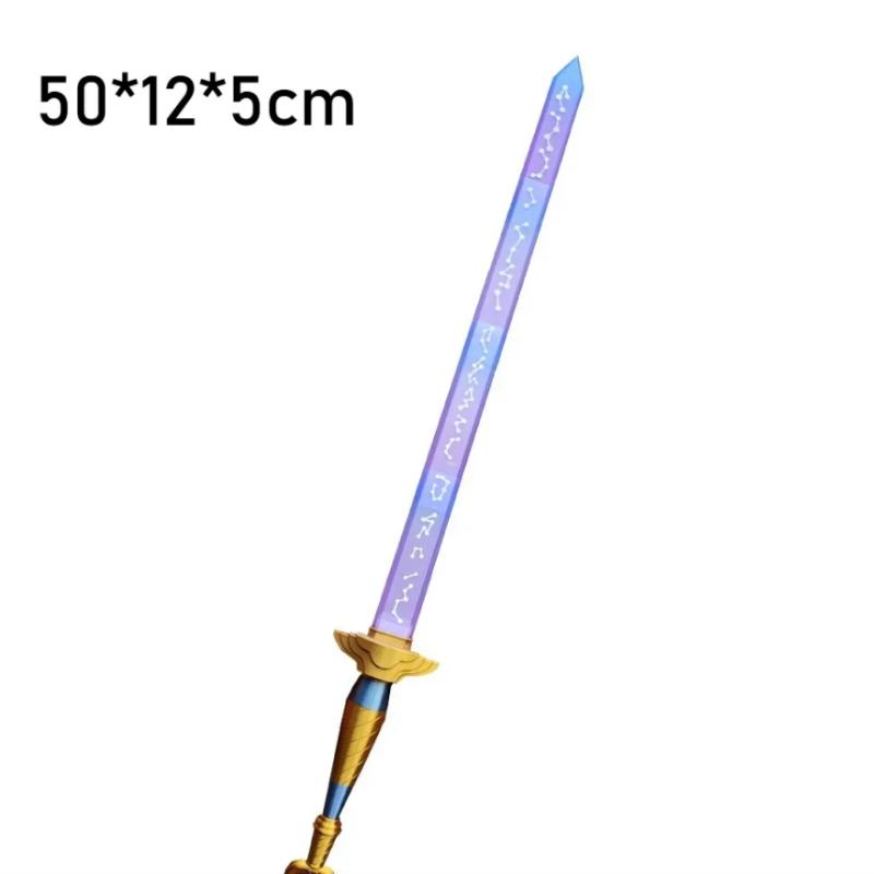 Rumi Demon Hunters Cosplay Lights Sword Weapons Roleplay Props for Girl Group Idol Halloween Carnival Costume Accessories