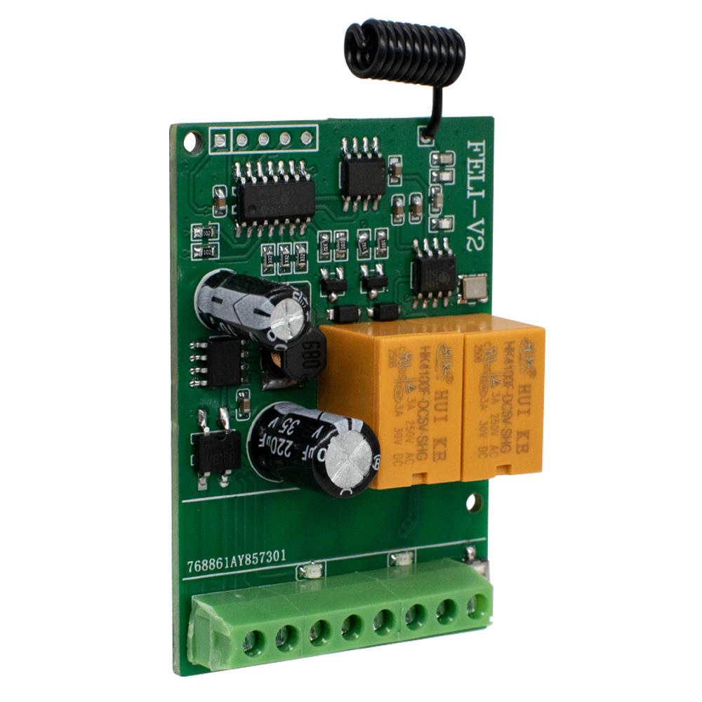 LIFE Garage Door Receiver 7-32V 2CH Relay Module Work For LIFE VIP2/VIP4/VIP2R/VIP4R/STAR2/STAR4/BRAVO2/ BRAVO4 433,92MHz