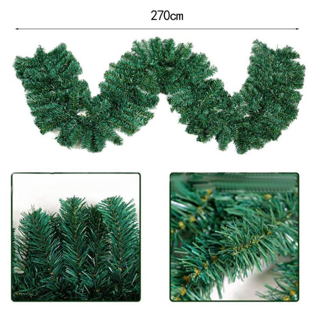 Rice Light Green Christmas Garland for Tree or Window Decoration