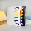 6-Pocket A4 Accordion File Folder, PP Document Bag for Pregnancy Check-up and Storage, Rainbow Insert.