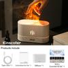 Flame Aroma Diffuser Plant Organic Essential Oil Set Flame Air Humidifier 180ml With 9-12 Hours Aromatherapy