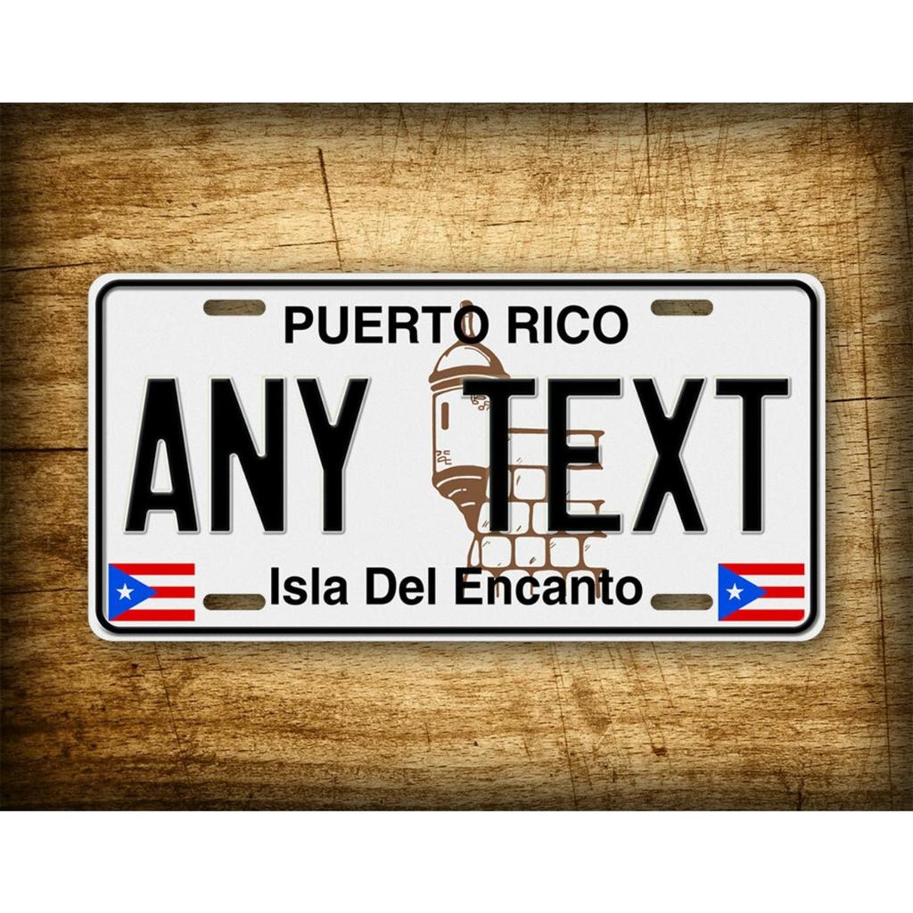Personalized Custom Classic Puerto Rico Decorative Metal Tin Sign Retro Wall Art Home Decor Waterproof