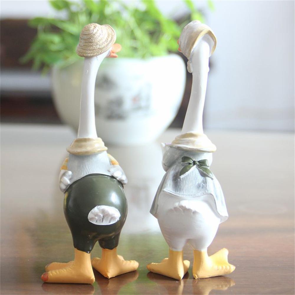 Home Duck Personality Resin Crafts Resin Synthetic Resin Craft Gifts Creative Simulation Ornaments Gift Ornaments