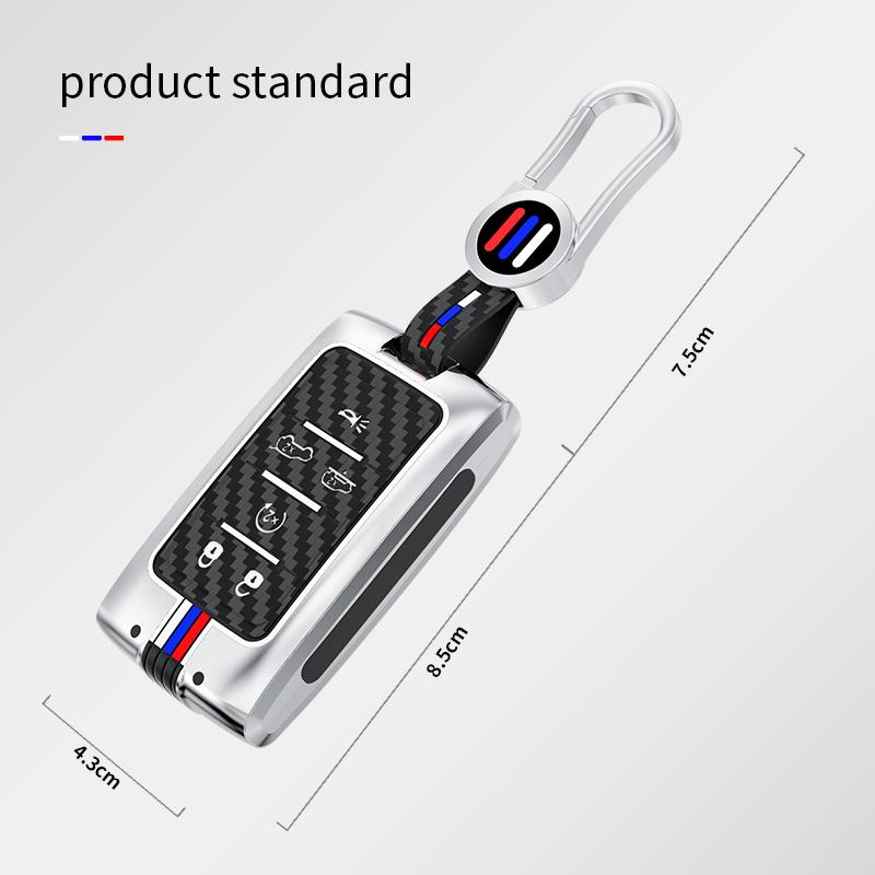 New Car Key Case Cover Shell Fob for Jeep Wagoneer 2025- 2025 for Grand Cherokee L 2020 2025 2025 Key Chains Car Accessories