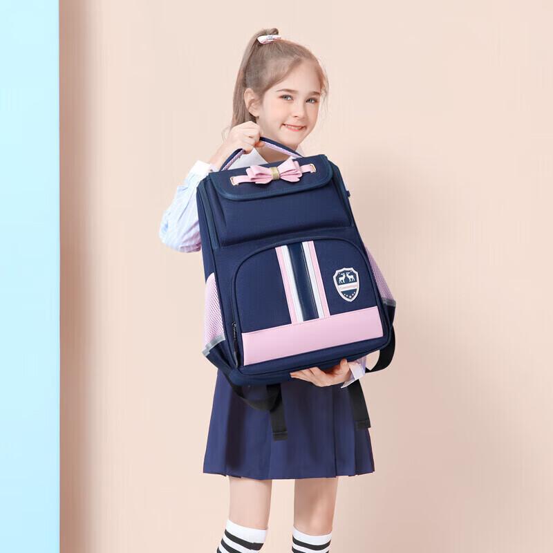 V.NINE Backpack for Primary School Boys And Girls, Spine Protection And Load Reduction Children's Schoolbag