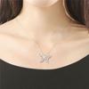 Swarovski Butterfly Pendant Necklace Women Necklace Silver 1082378