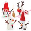 Smiling Snowman & Snowball Clay Ornament Kit for Parent-Child Christmas Crafting