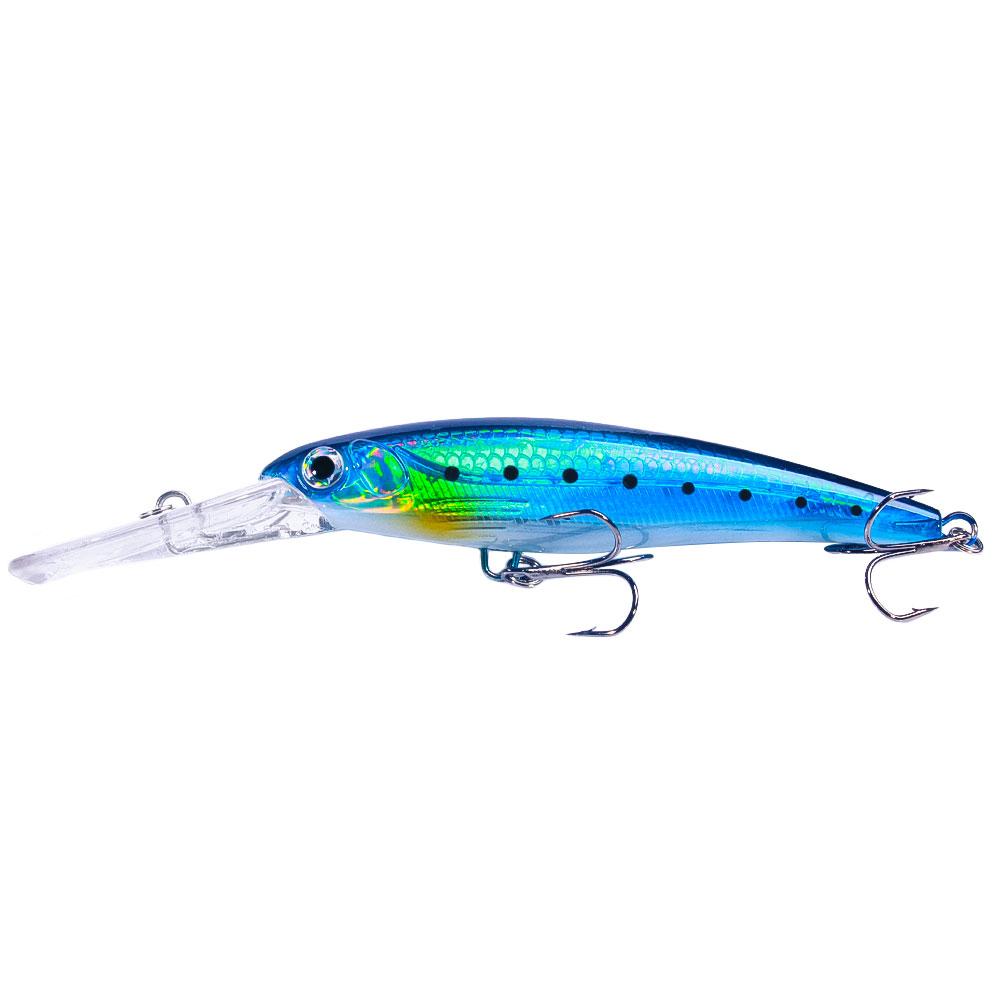 1pcs 17cm 30g Deep Diving Large Minnow Lure Artificial Wobbler Hard Bait Crankbait Sea Bass Pike Perch Fishing Tackle