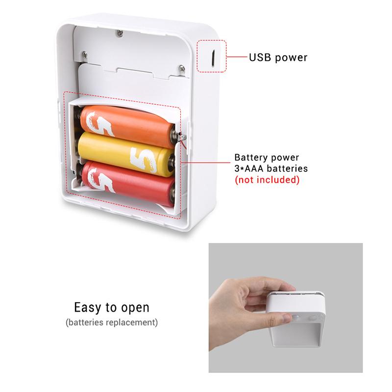 Led Night Light With Wireless Detector 3 Aaa Battery Powered Wall Lamp Pir Motion Sensor Auto On Off Cabinet Stairs Lighting