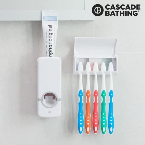 Distributeur de Dentifrice avec Support pour Brosses à Dents Paste+