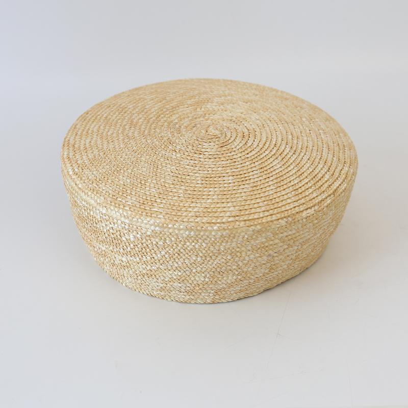 100% Natural Flat Straw Beret for Men Women Summer Beach Party Tablet Sun Hat Israel Islam Cap Japanese Hat