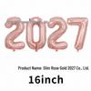 2026 Large Foil Number Balloons Set: 32'' & 40'' for New Year's Celebrations