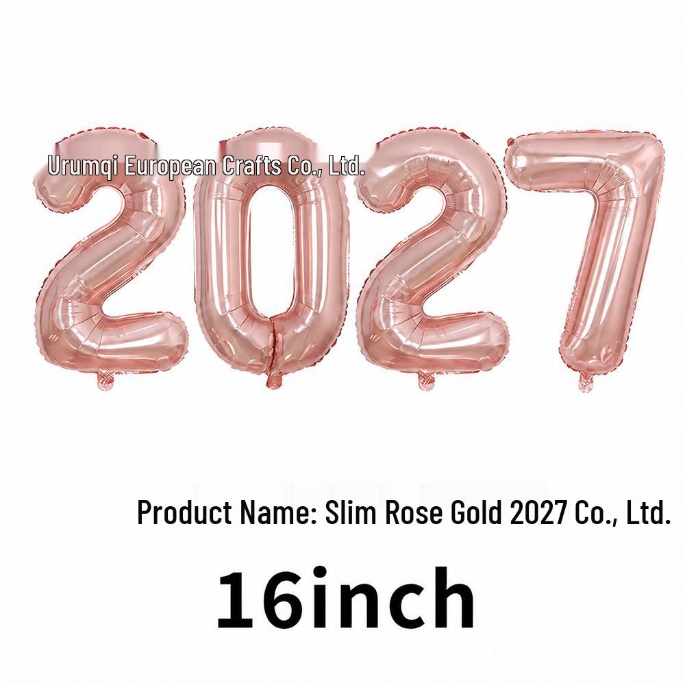 2026 Large Foil Number Balloons Set: 32'' & 40'' for New Year's Celebrations