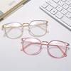 Literary Students Myopia Glasses Finished Metal Cat Eye Short-sight  Eyeglasses Prescription 0 -0.5 -1.0 -1.5 To -6.0