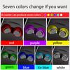 Universal Smart LED Neon Car Cup Holder Coaster USB Rechargeable 7 Color Changing Light Pad