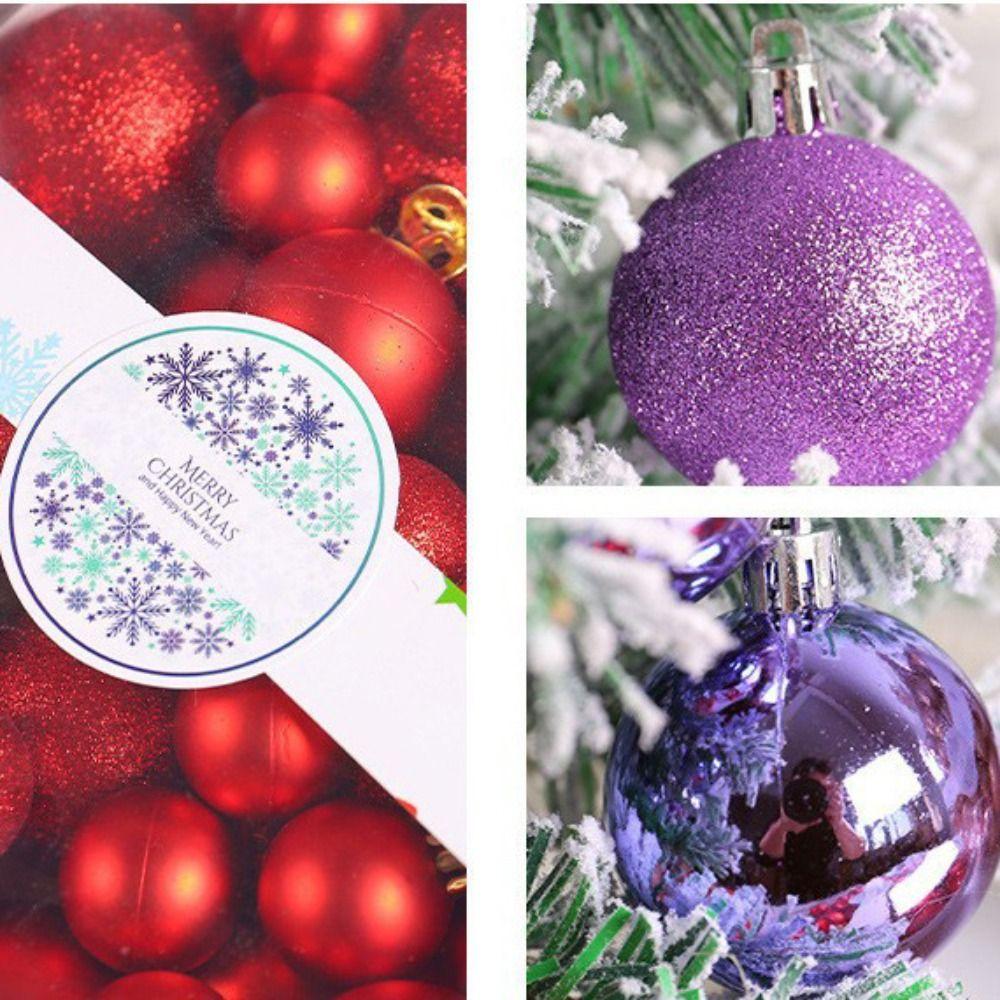 44pcs Shatterproof Christmas Ball Set Delicate Hanging Ornament  Gift