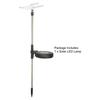 Lawn Lamp Solar LED Outdoor Decor Light Stainless Steel Color Changing Garden Light